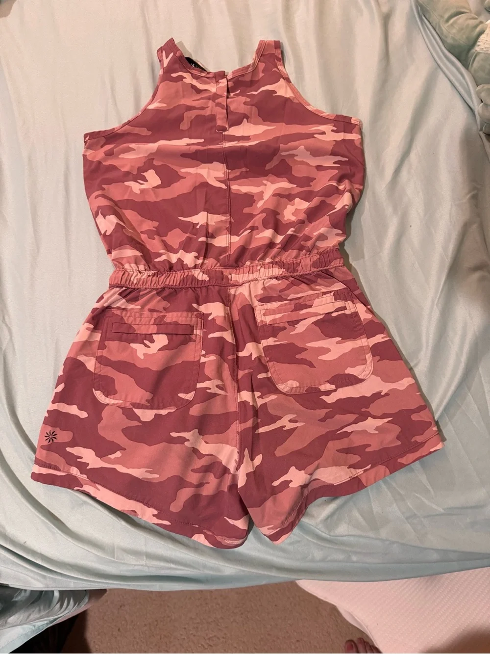 Athleta Girl Pink Camo One-Piece Romper